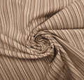Baumwollstoff gestreift beige CSM-STOFFE