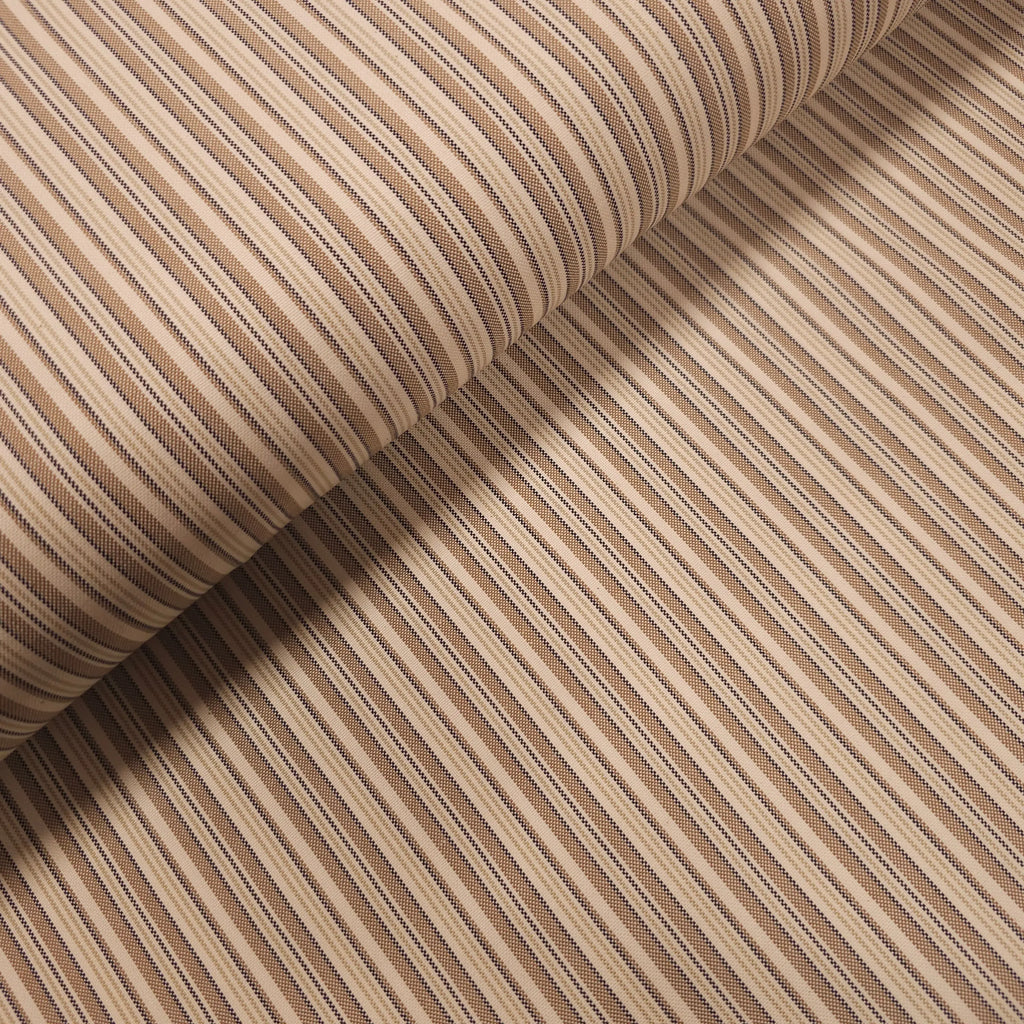 Baumwollstoff gestreift beige CSM-STOFFE