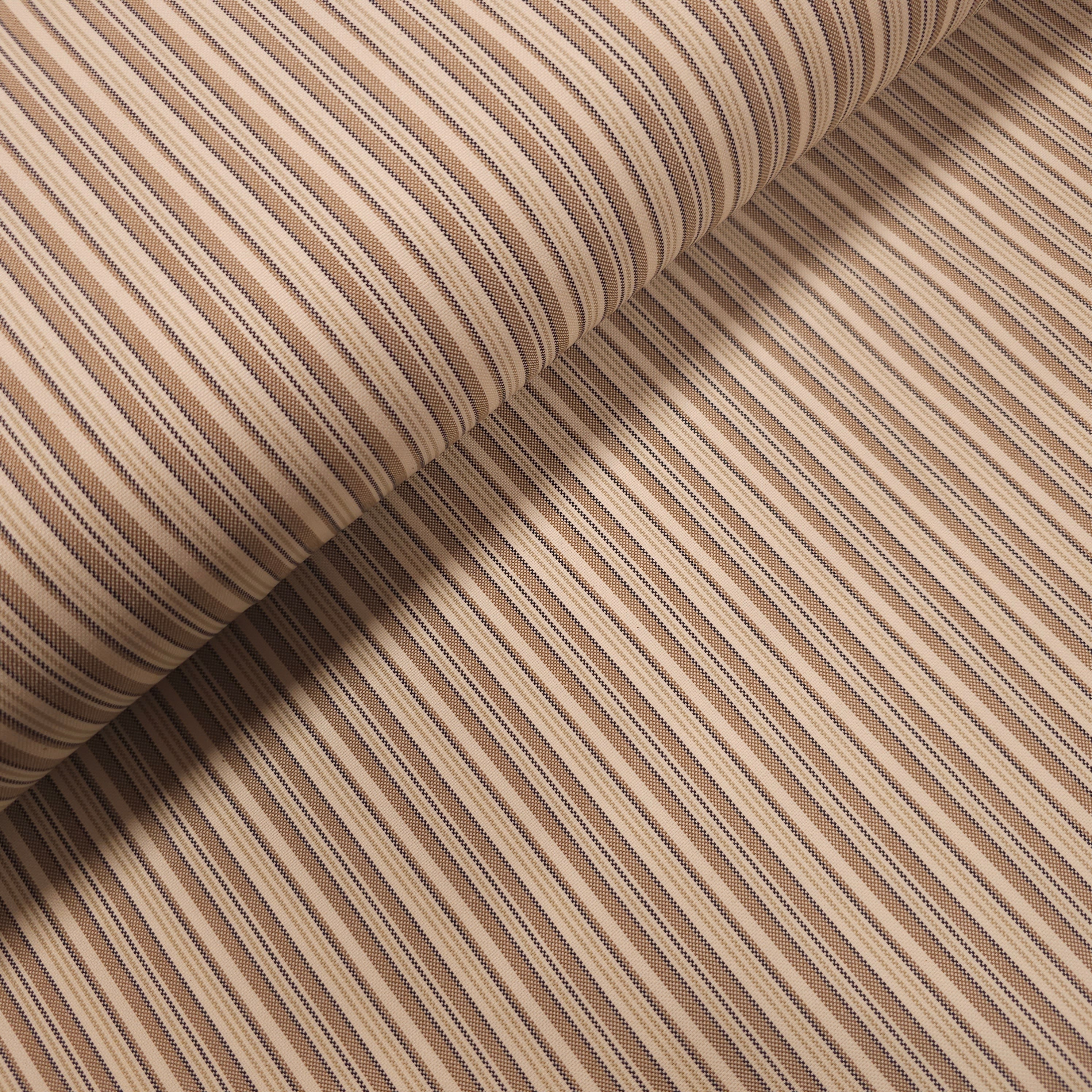 Baumwollstoff gestreift beige CSM-STOFFE