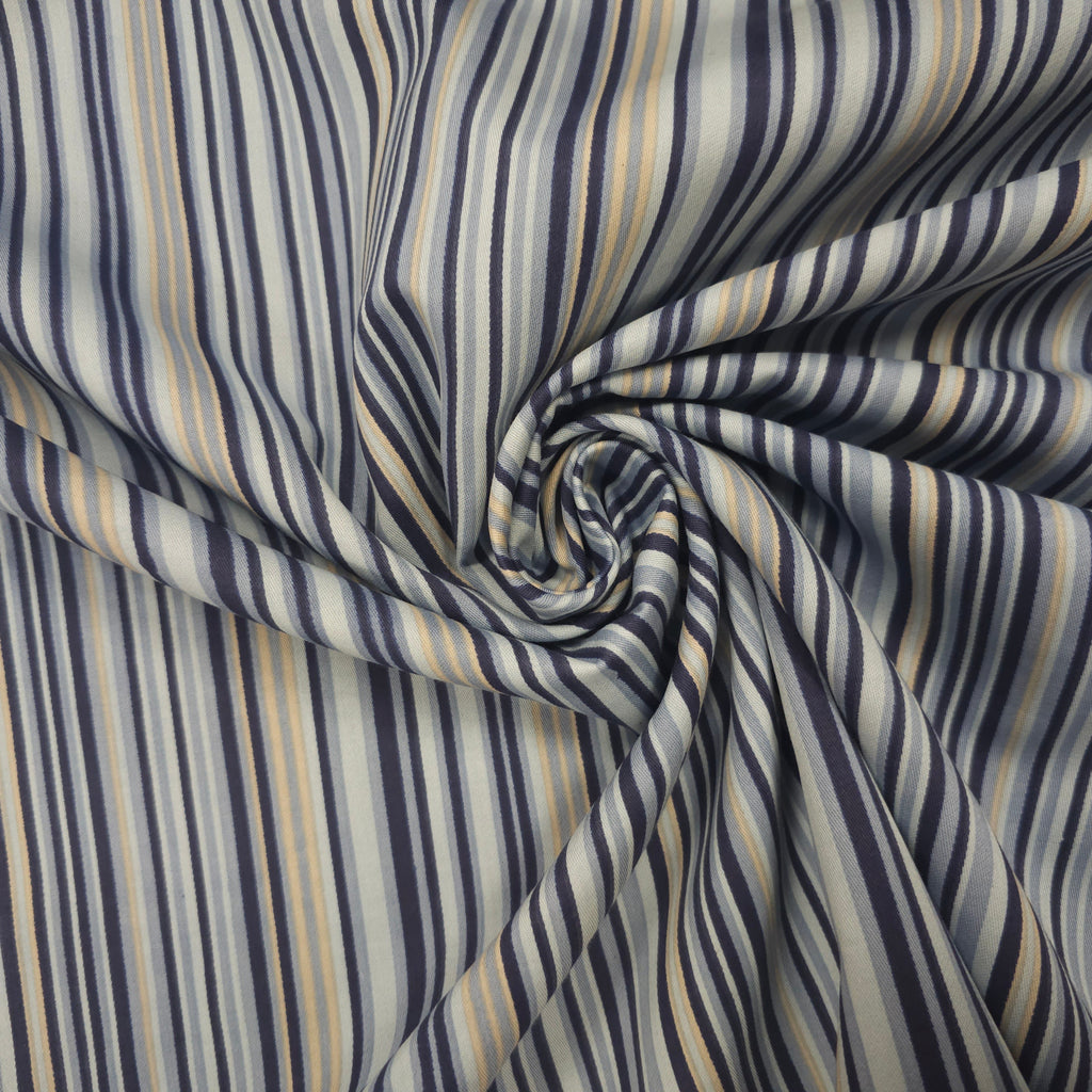 Baumwollstoff gestreift blau CSM-STOFFE