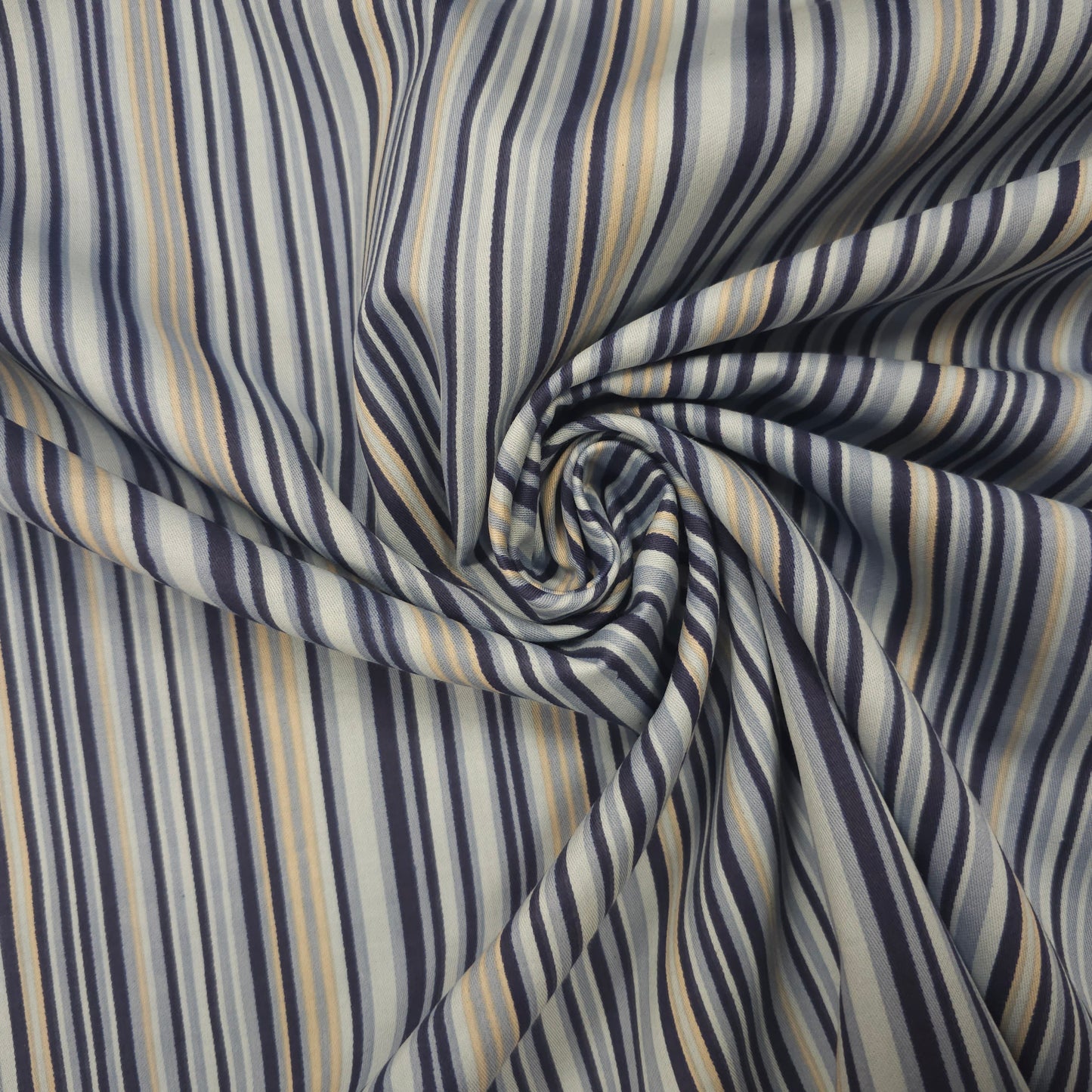 Baumwollstoff gestreift blau CSM-STOFFE