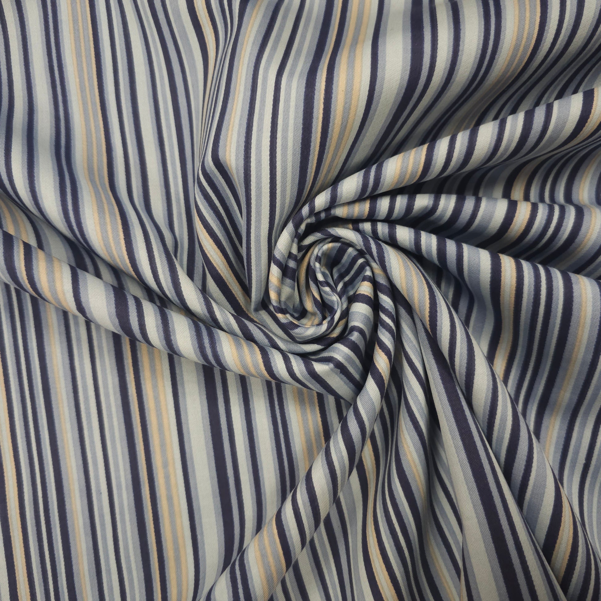 Baumwollstoff gestreift blau CSM-STOFFE