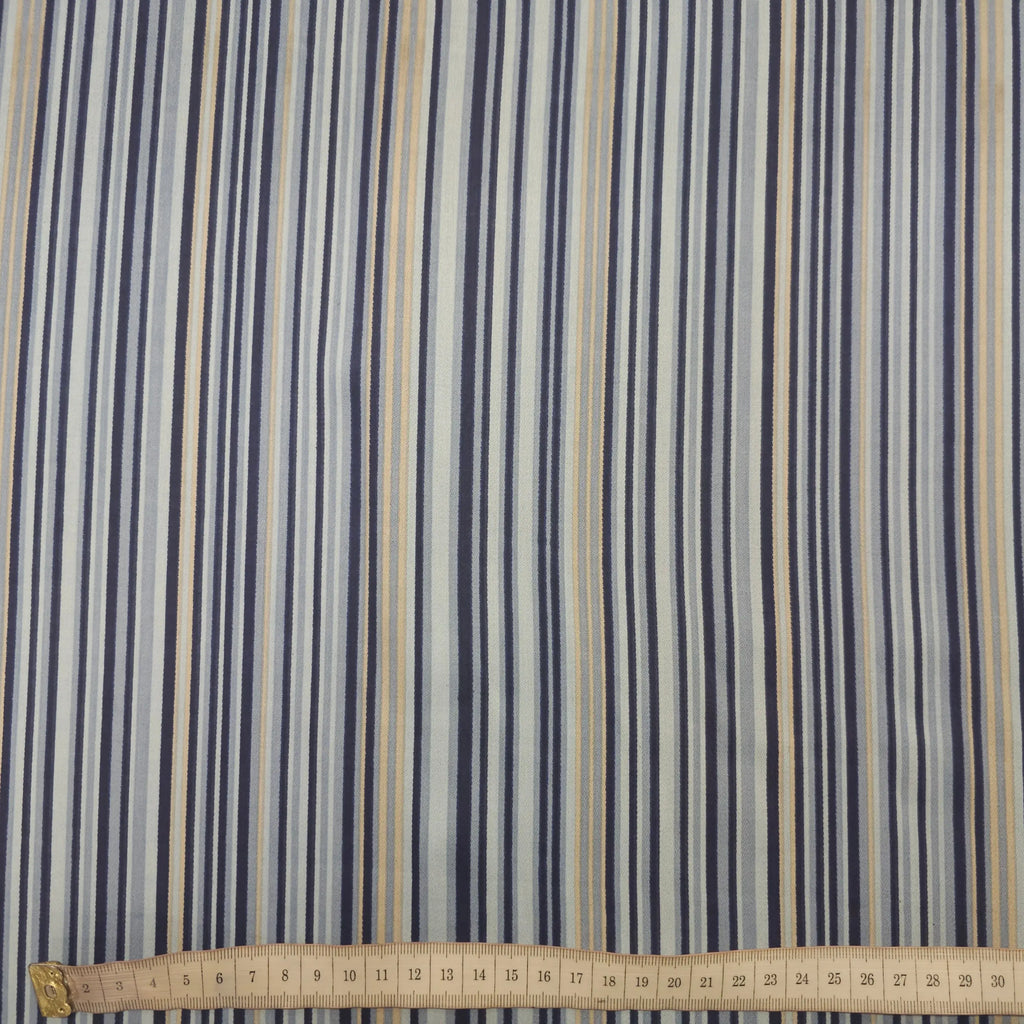 Baumwollstoff gestreift blau CSM-STOFFE