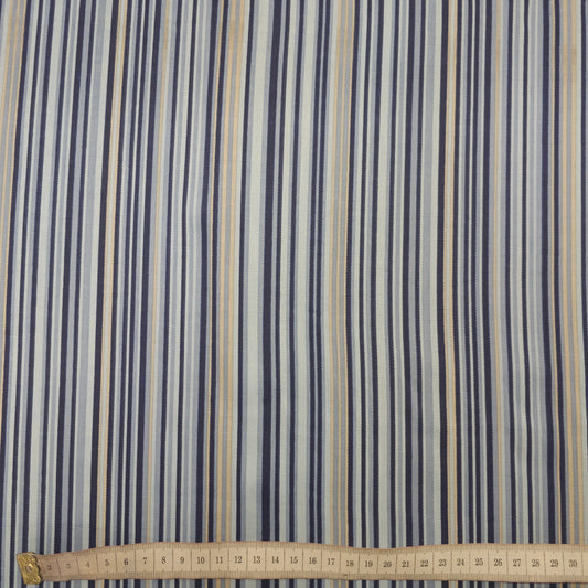 Baumwollstoff gestreift blau CSM-STOFFE