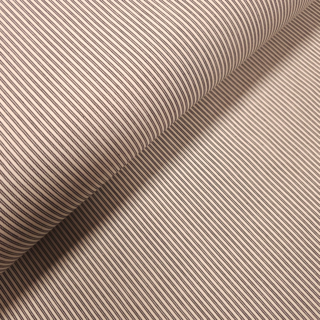 Baumwollstoff gestreift schwarz/creme CSM-STOFFE