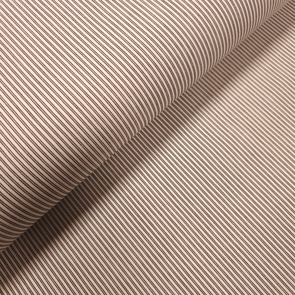 Baumwollstoff gestreift schwarz/creme CSM-STOFFE