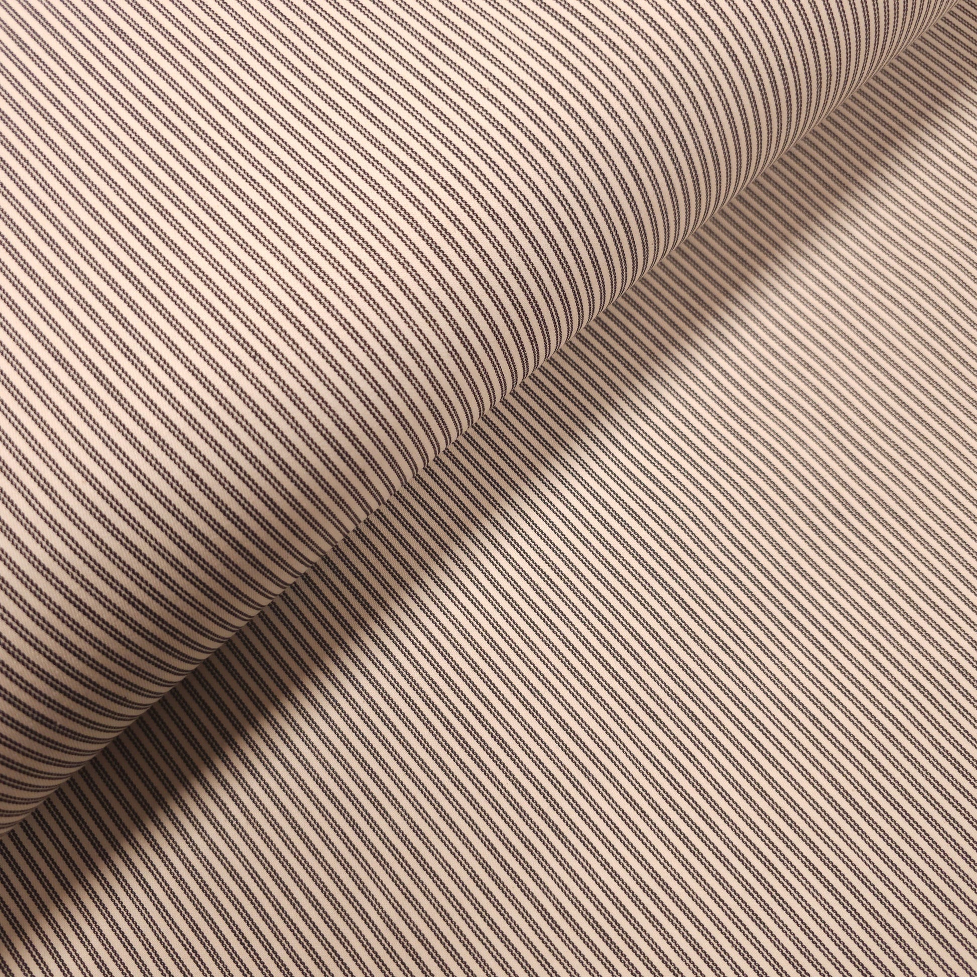 Baumwollstoff gestreift schwarz/creme CSM-STOFFE