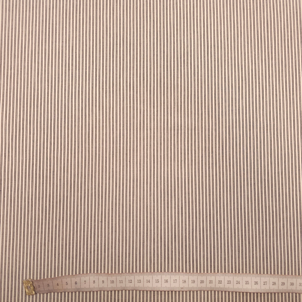 Baumwollstoff gestreift schwarz/creme CSM-STOFFE