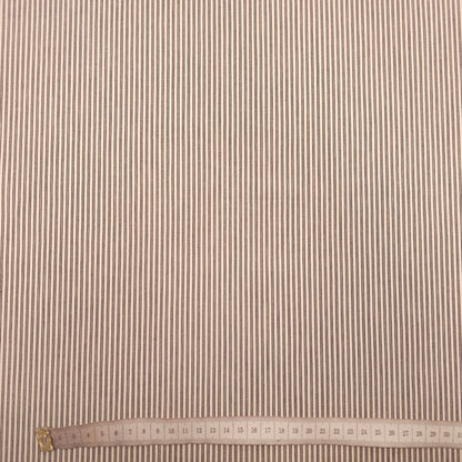 Baumwollstoff gestreift schwarz/creme CSM-STOFFE