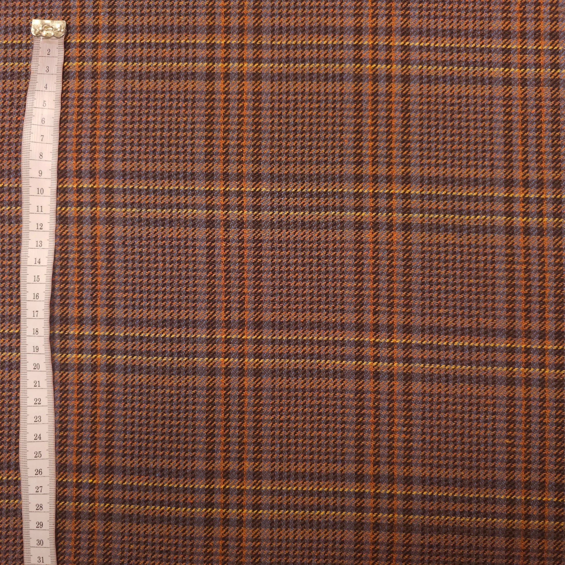 Baumwollstoff kariert braun CSM-STOFFE