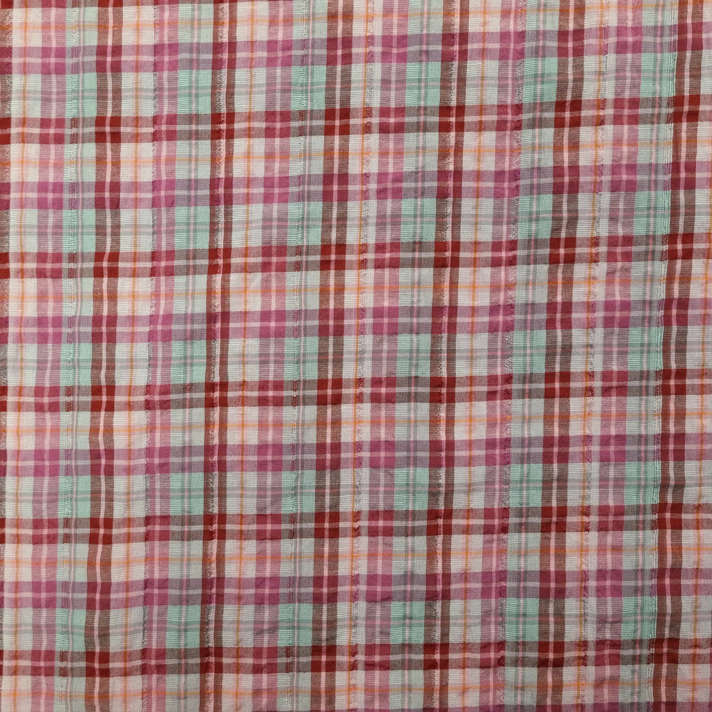 Baumwollstoff kariert gecrasht CSM-STOFFE