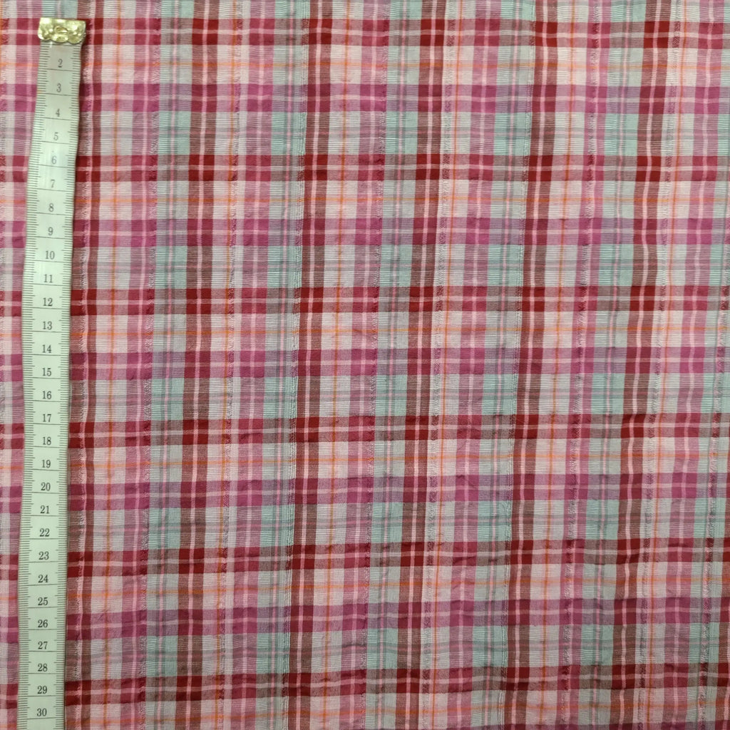 Baumwollstoff kariert gecrasht CSM-STOFFE