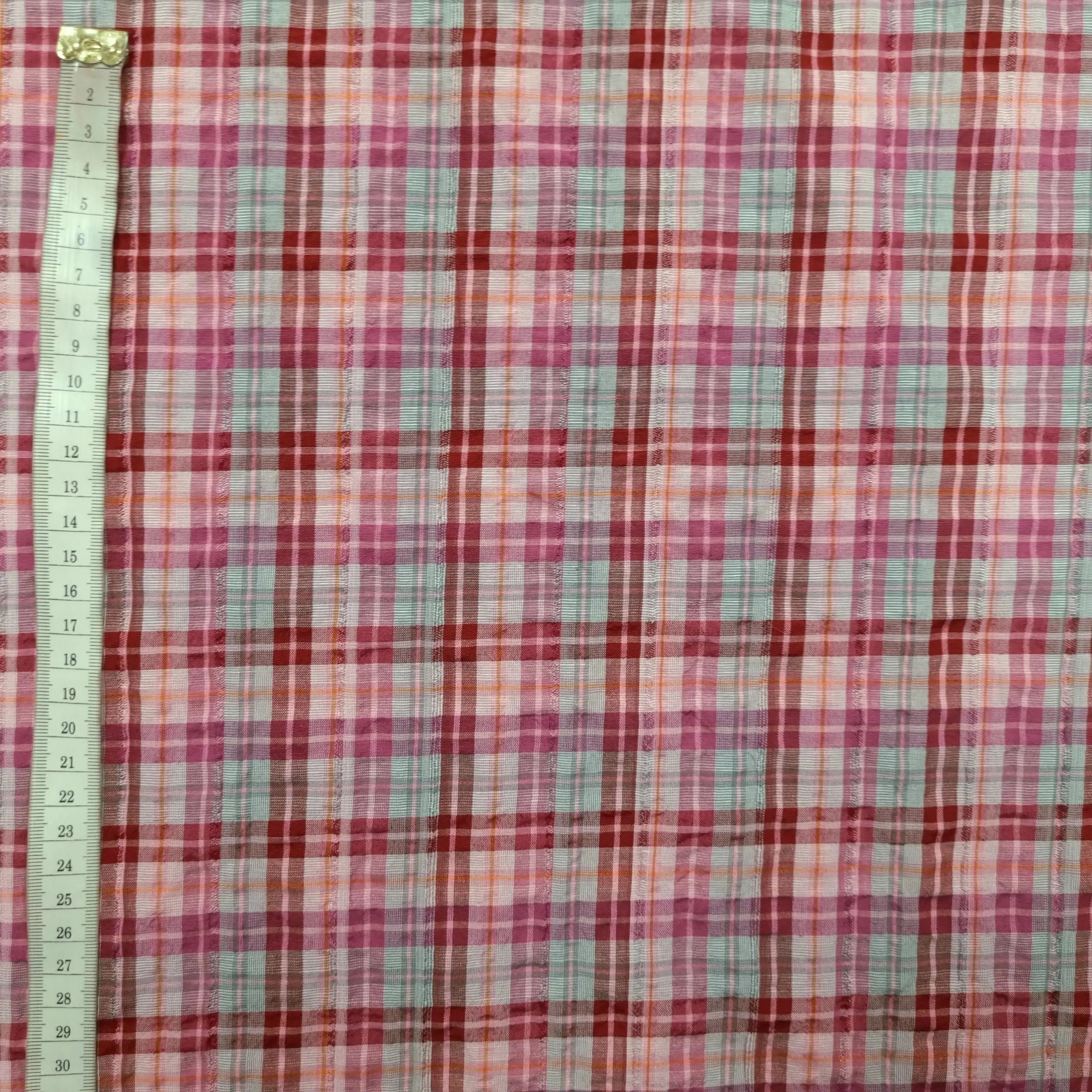 Baumwollstoff kariert gecrasht CSM-STOFFE