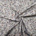 Baumwollstoff mit Blumenmuster und Stretch CSM-STOFFE