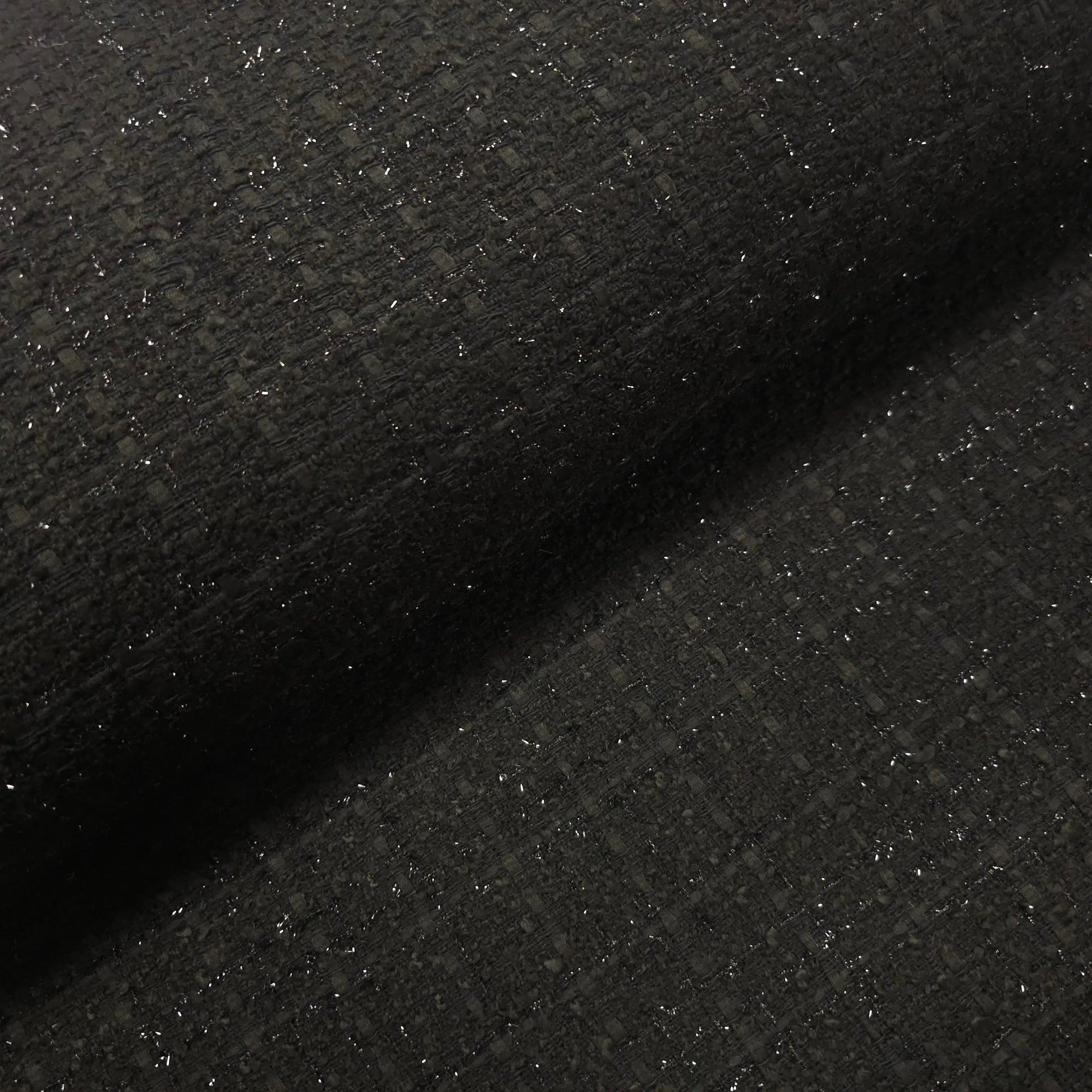 Bouclé Stoff Noir Étoilé CSM-STOFFE