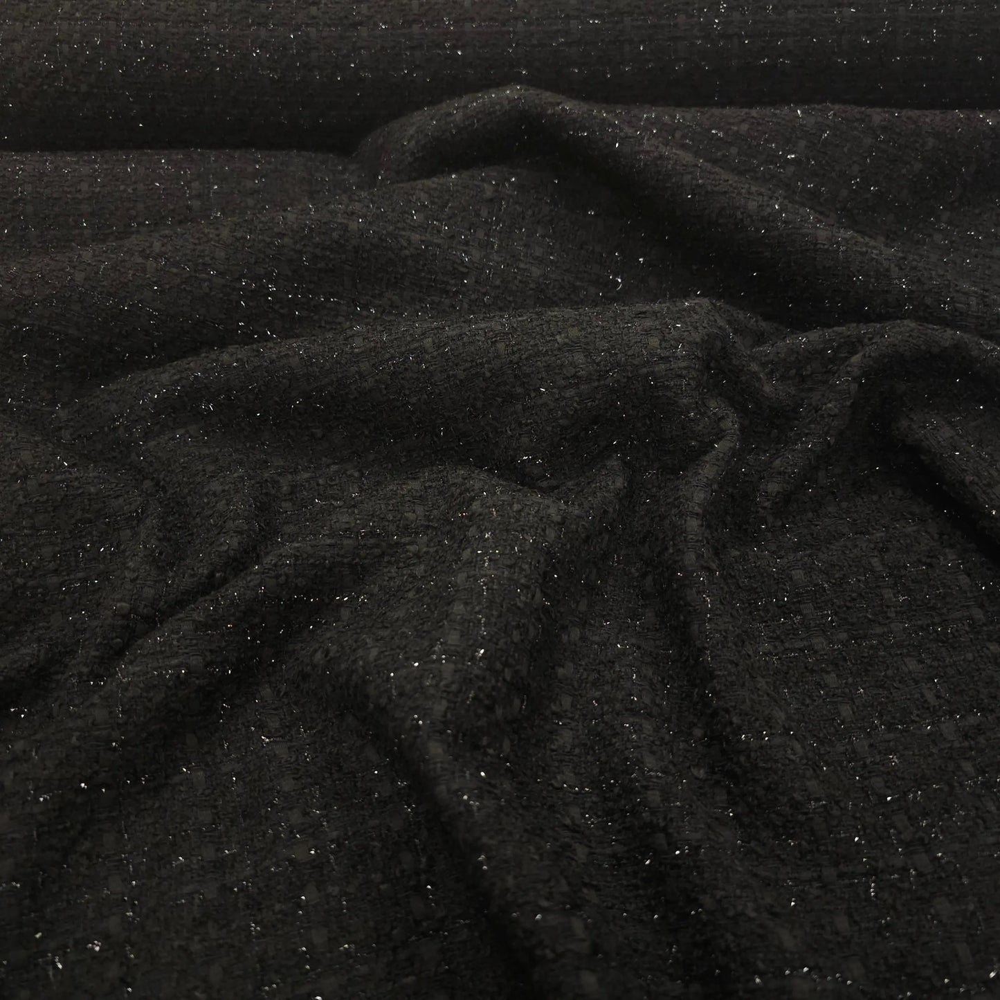 Bouclé Stoff Noir Étoilé CSM-STOFFE