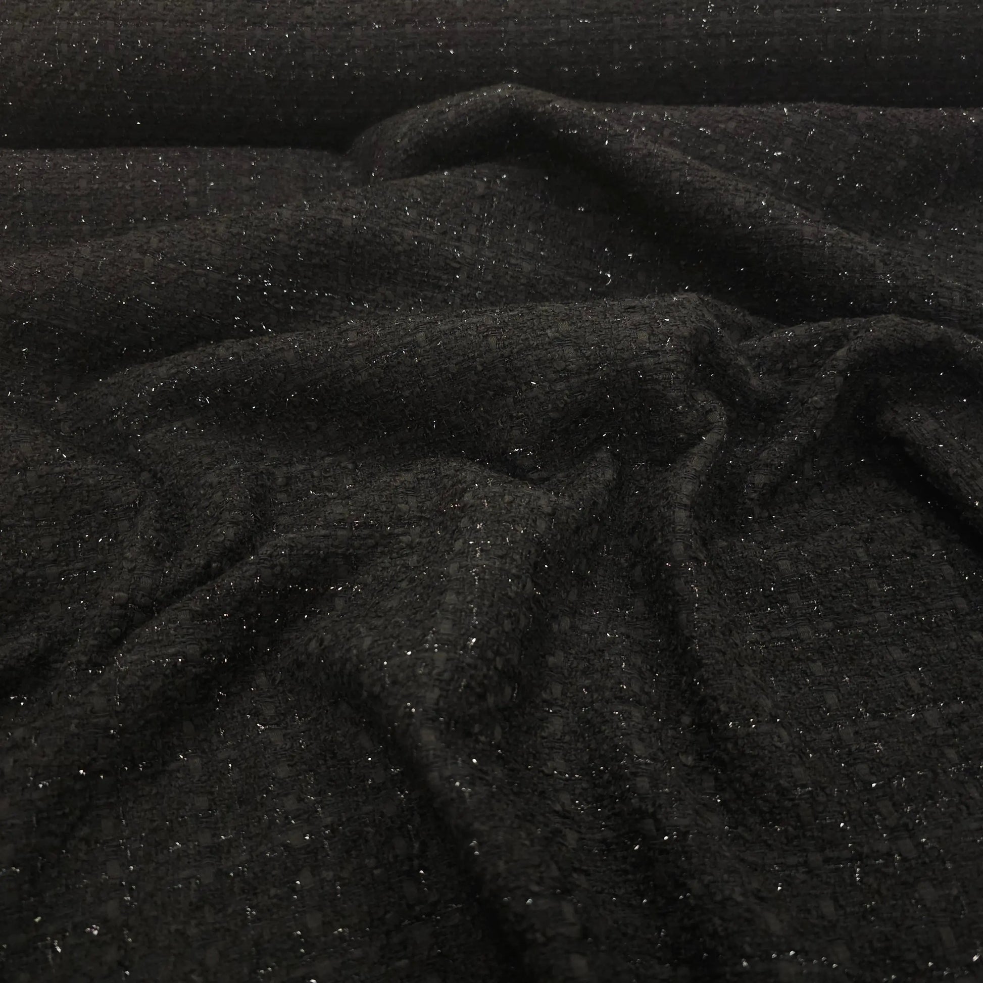 Bouclé Stoff Noir Étoilé CSM-STOFFE