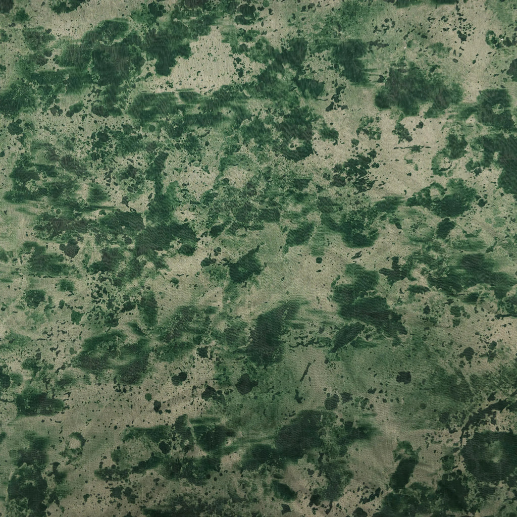 Chiffon grün Batik-Muster CSM-STOFFE