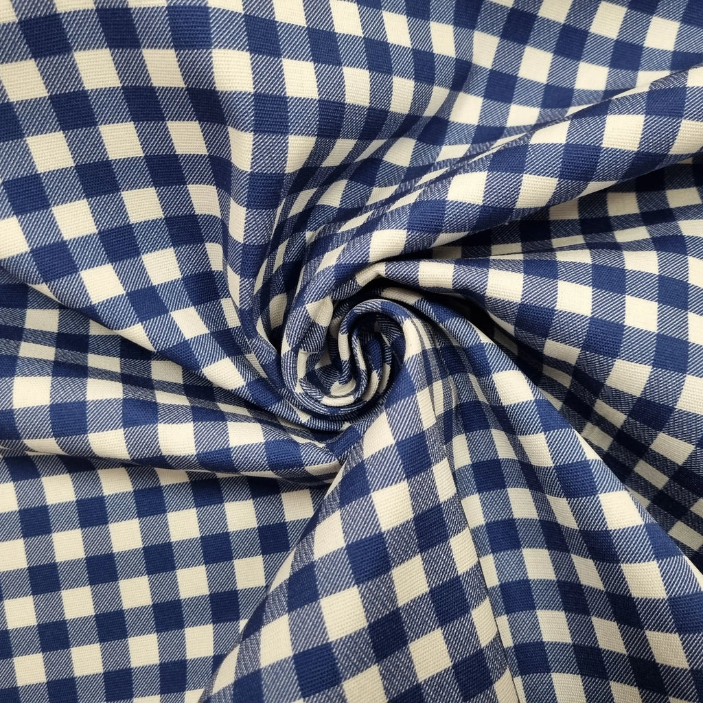 Dekostoff Vichykaro blau 320 cm breit CSM-STOFFE