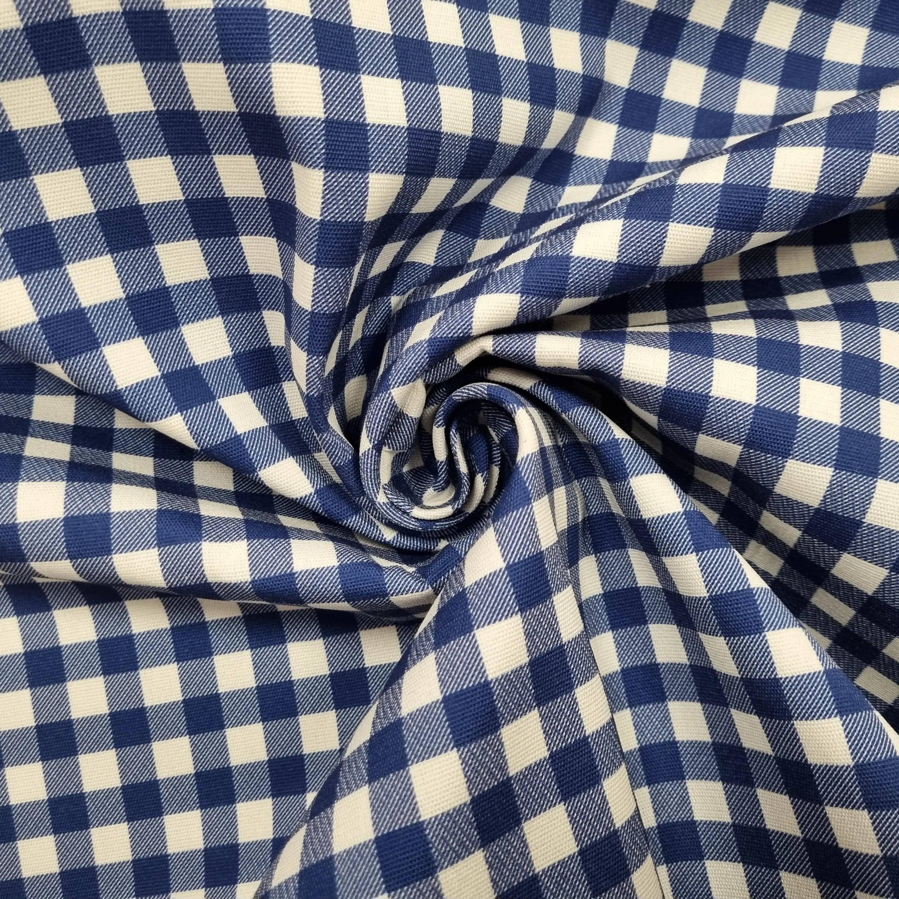 Dekostoff Vichykaro blau 320 cm breit CSM-STOFFE