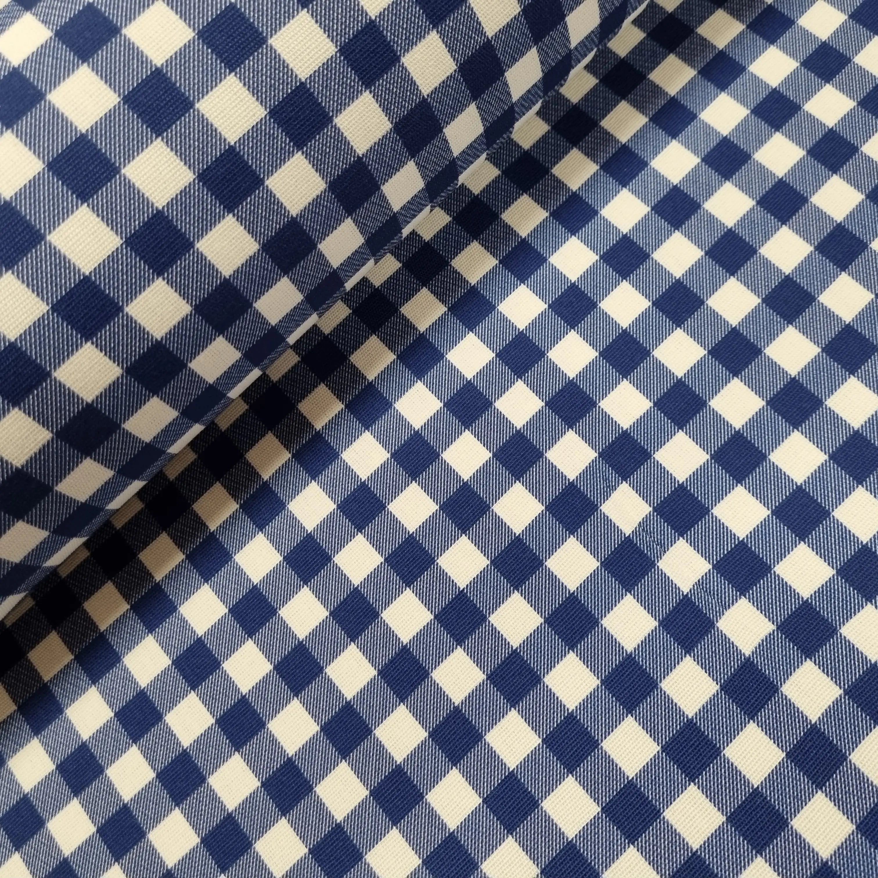 Dekostoff Vichykaro blau 320 cm breit CSM-STOFFE