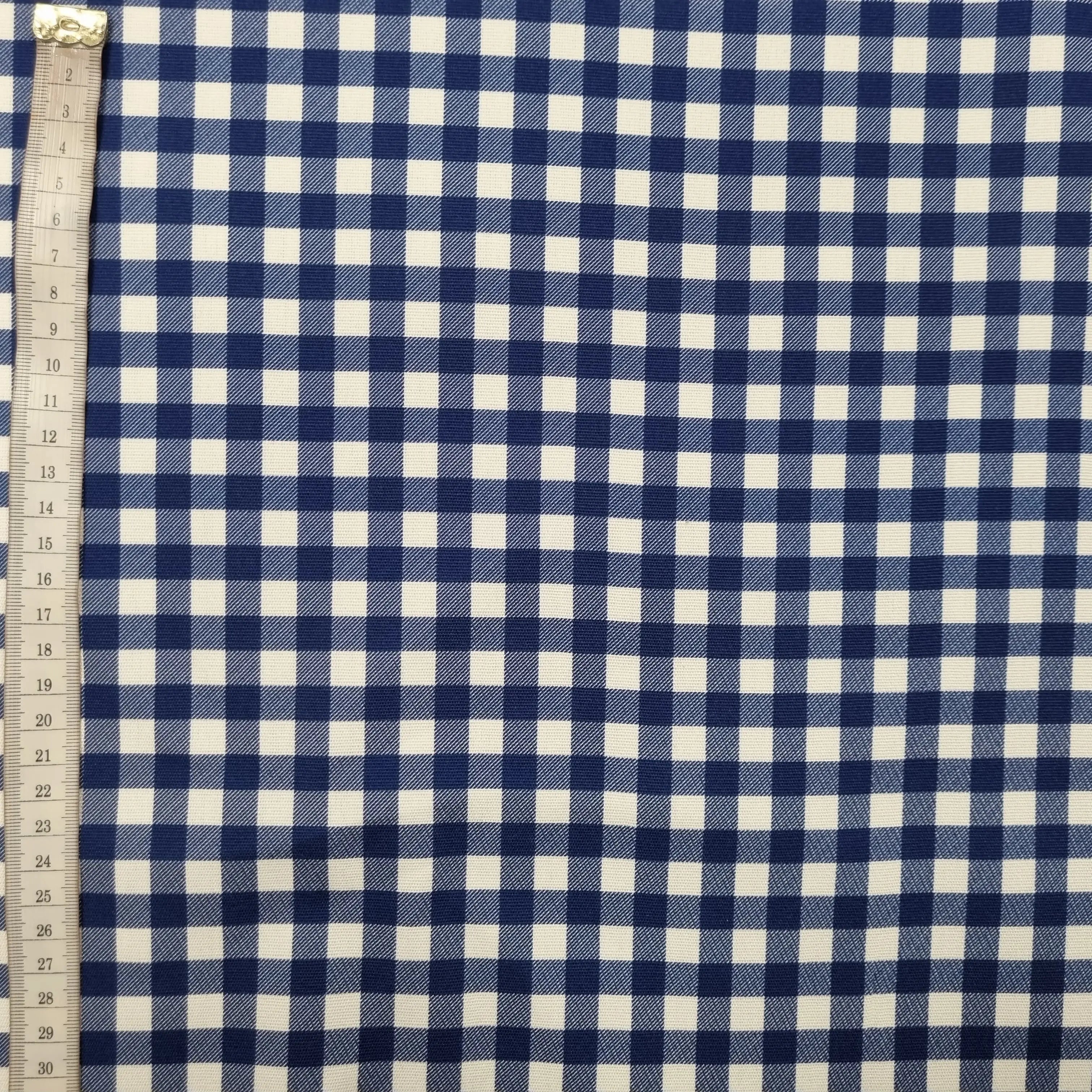 Dekostoff Vichykaro blau 320 cm breit CSM-STOFFE