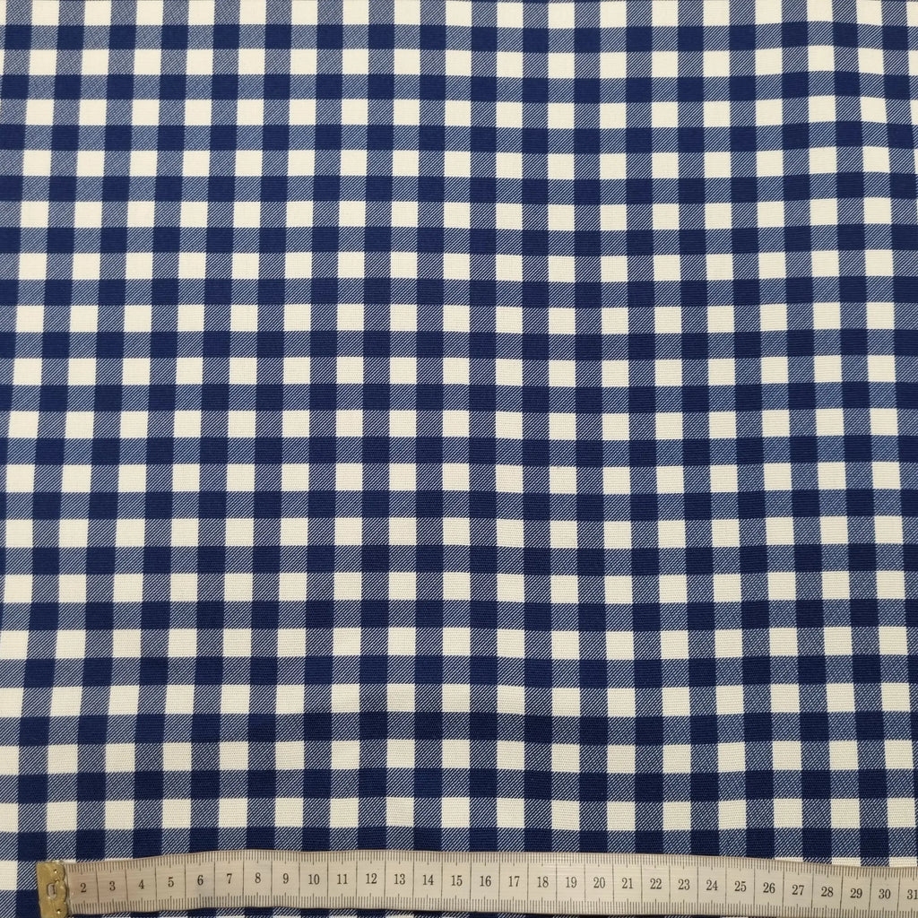 Dekostoff Vichykaro blau 320 cm breit CSM-STOFFE