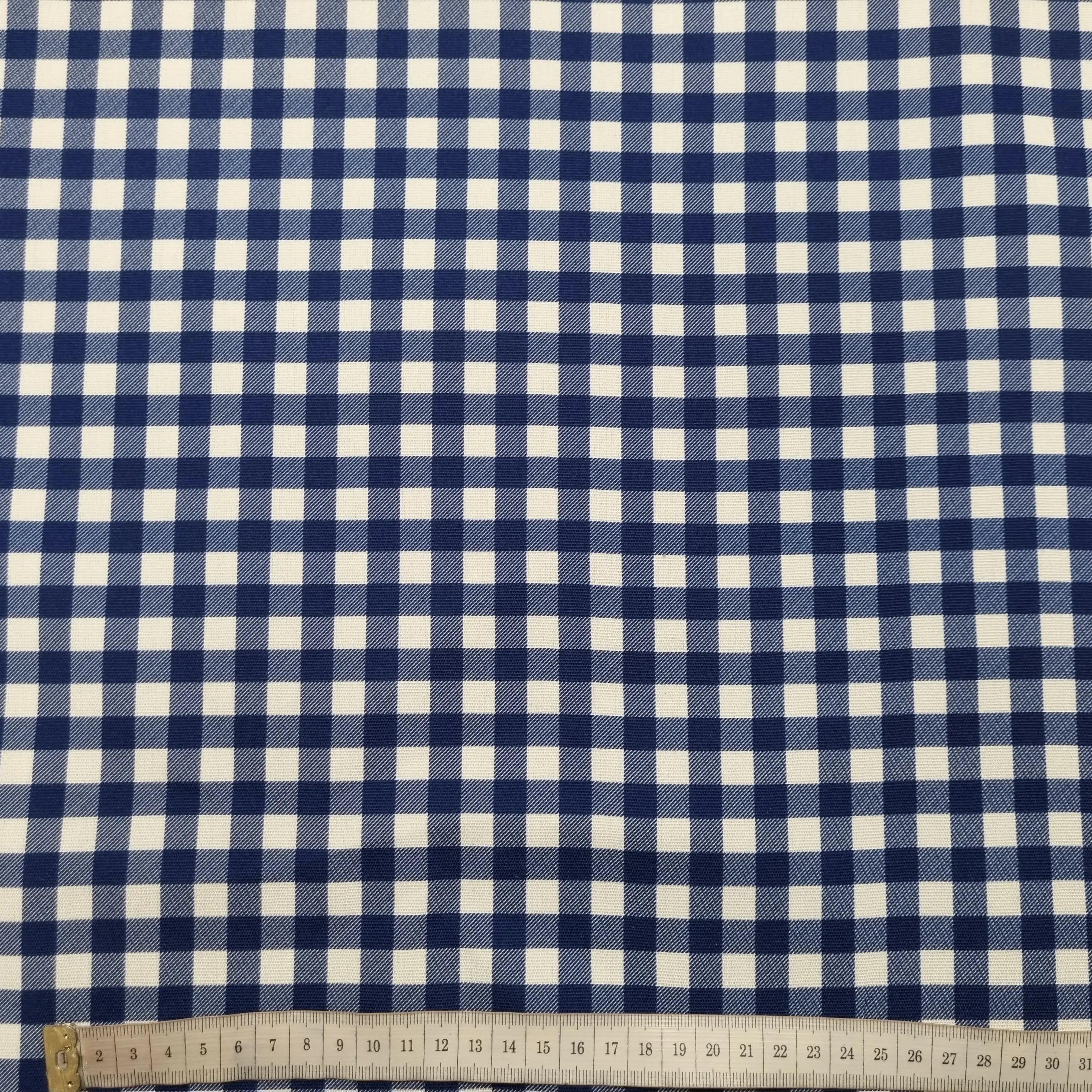 Dekostoff Vichykaro blau 320 cm breit CSM-STOFFE