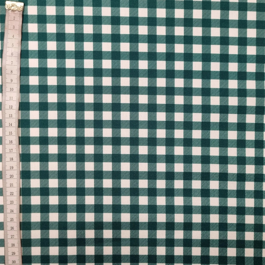 Dekostoff Vichykaro grün 320 cm breit CSM-STOFFE