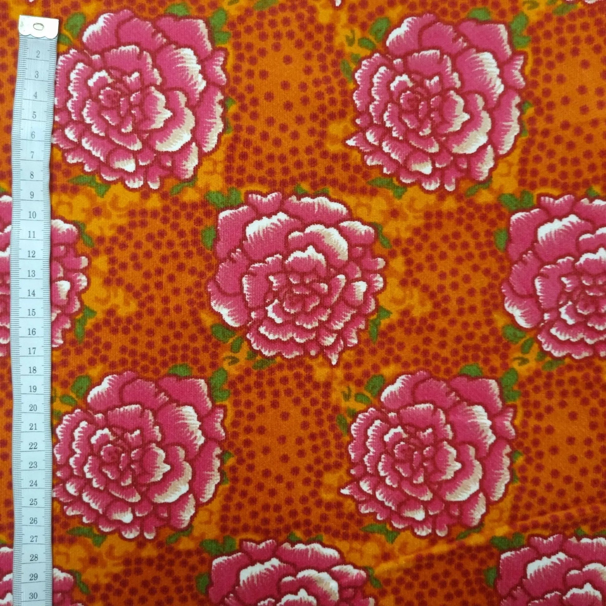 Cord mit Blumenmuster