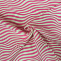 French Terry mit Wellenstreifen, pink, weiß CSM-STOFFE