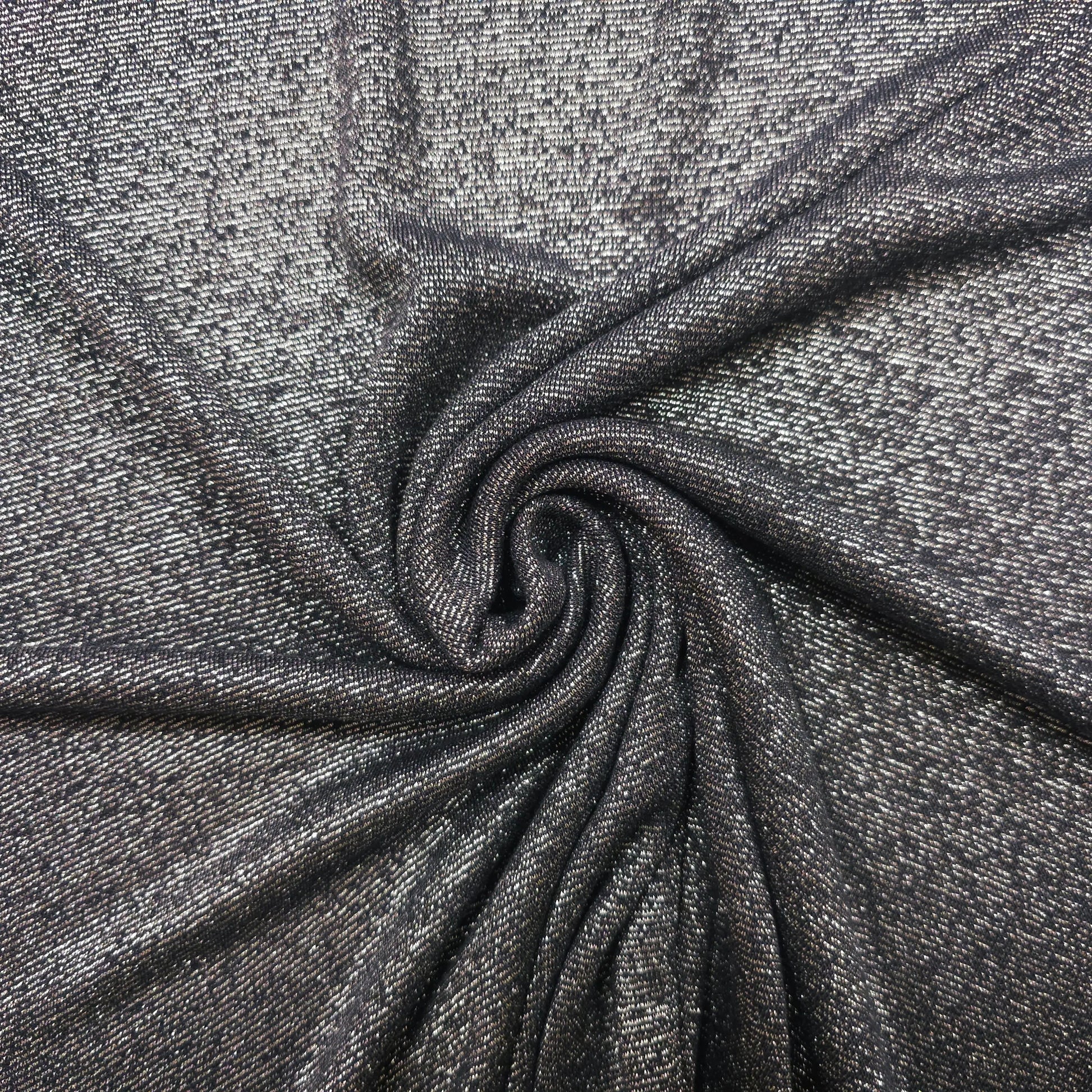 Glitzerstoff Dunkelblau CSM-STOFFE