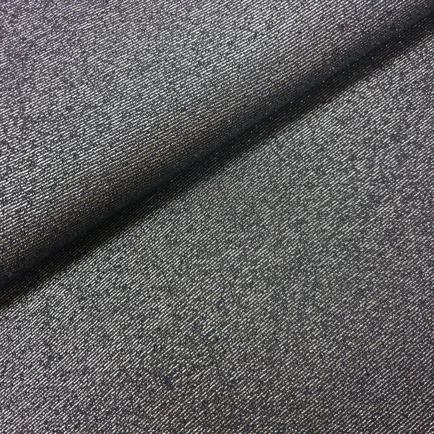 Glitzerstoff Dunkelblau CSM-STOFFE