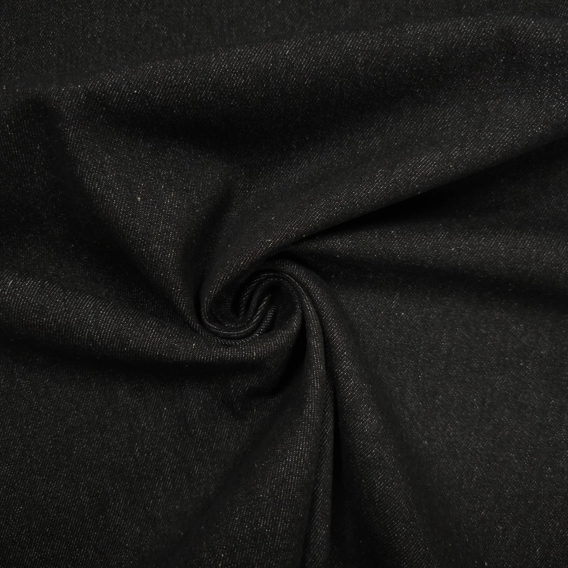 Jeansstoff uni schwarz CSM-STOFFE