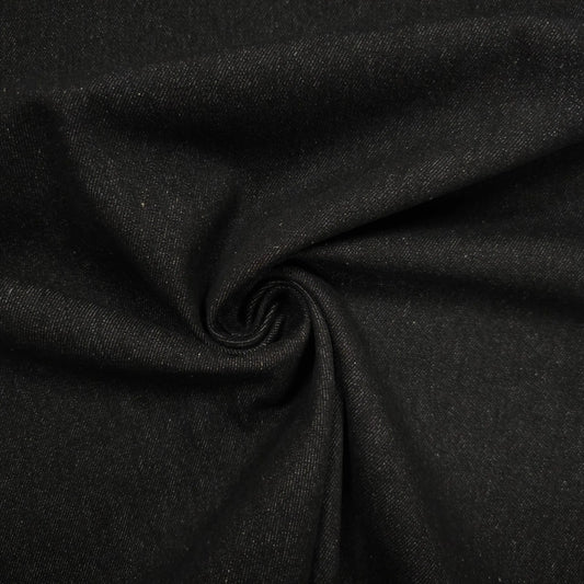 Jeansstoff uni schwarz CSM-STOFFE