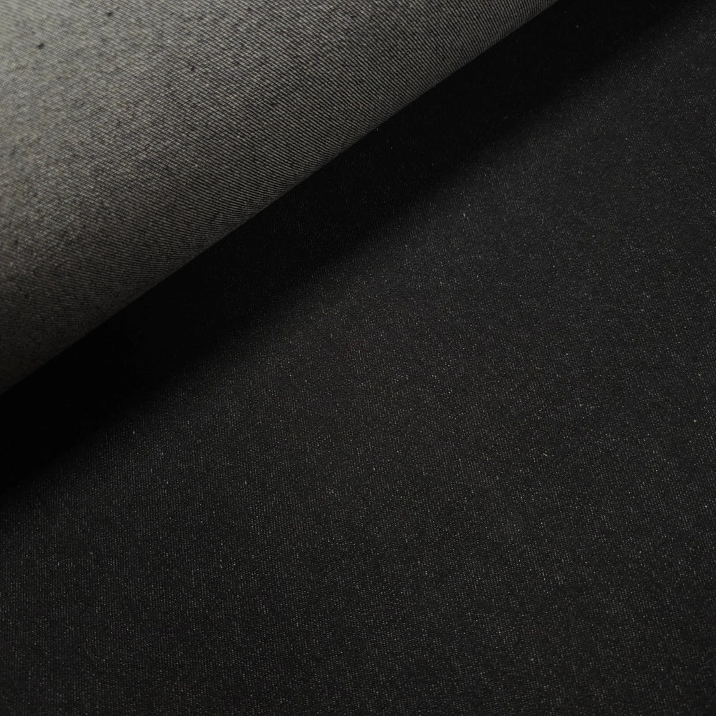 Jeansstoff uni schwarz CSM-STOFFE