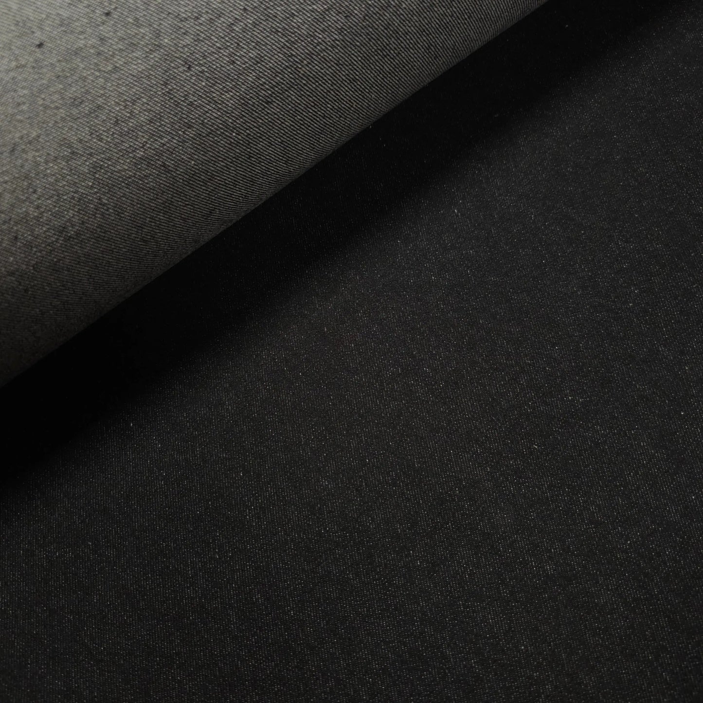 Jeansstoff uni schwarz CSM-STOFFE