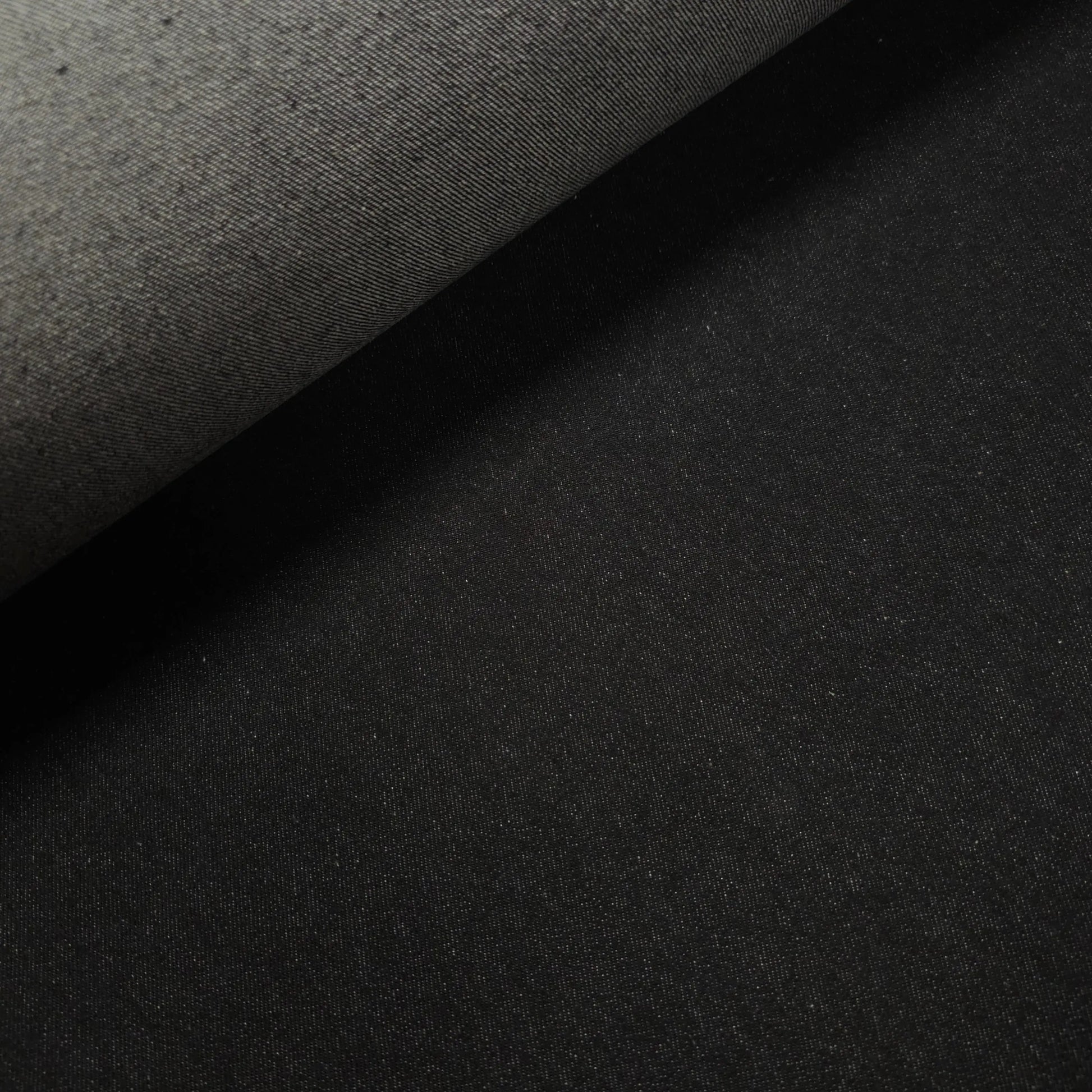 Jeansstoff uni schwarz CSM-STOFFE