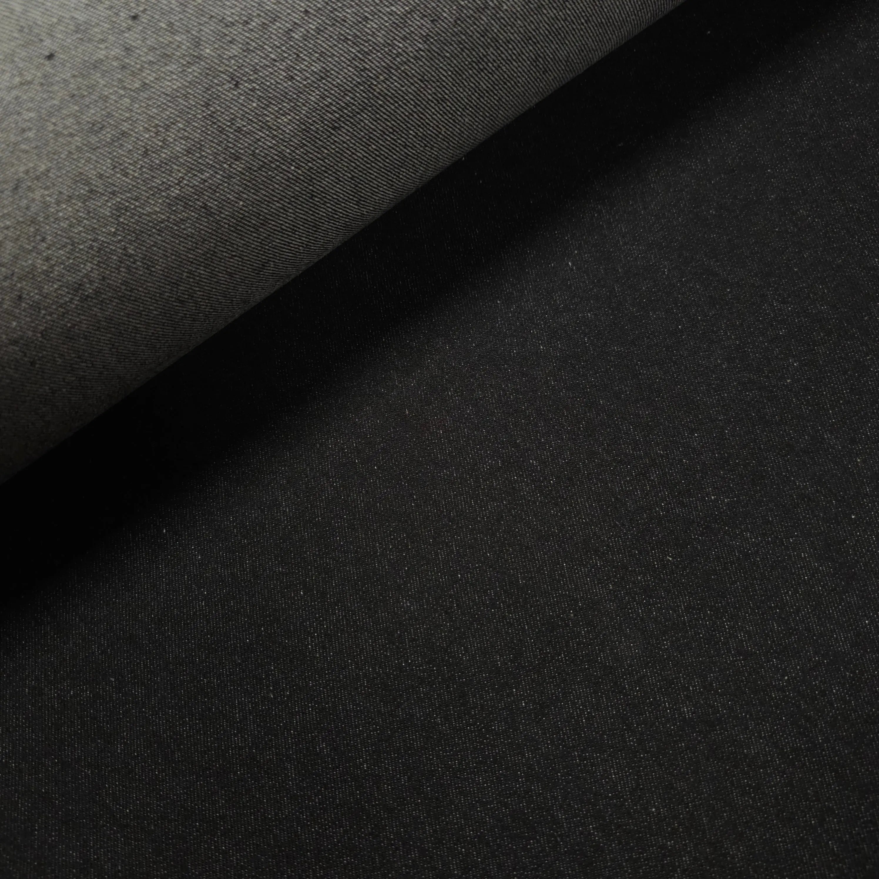 Jeansstoff uni schwarz CSM-STOFFE