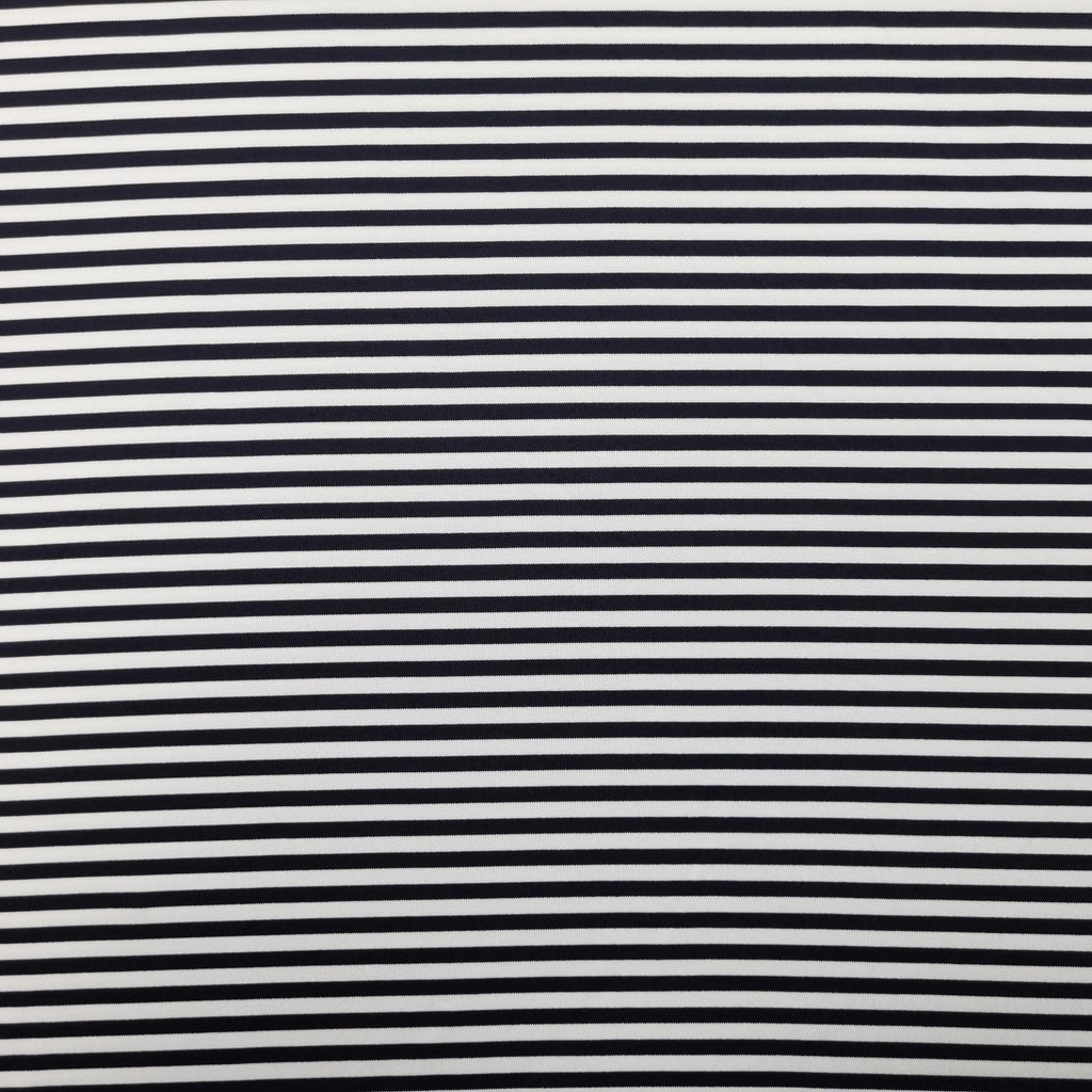 Jersey schwarz weiß gestreift CSM-STOFFE