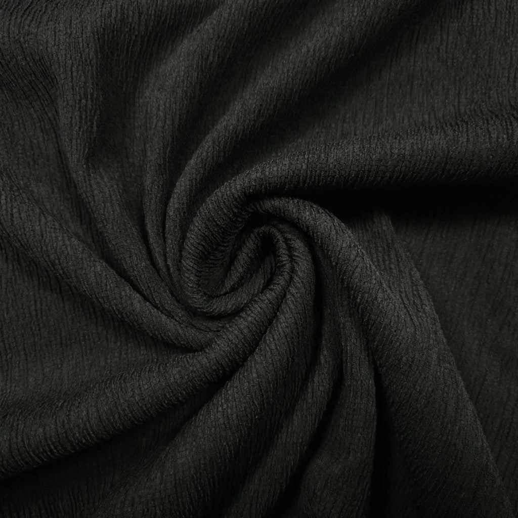 Krinkel Stoff uni schwarz CSM-STOFFE