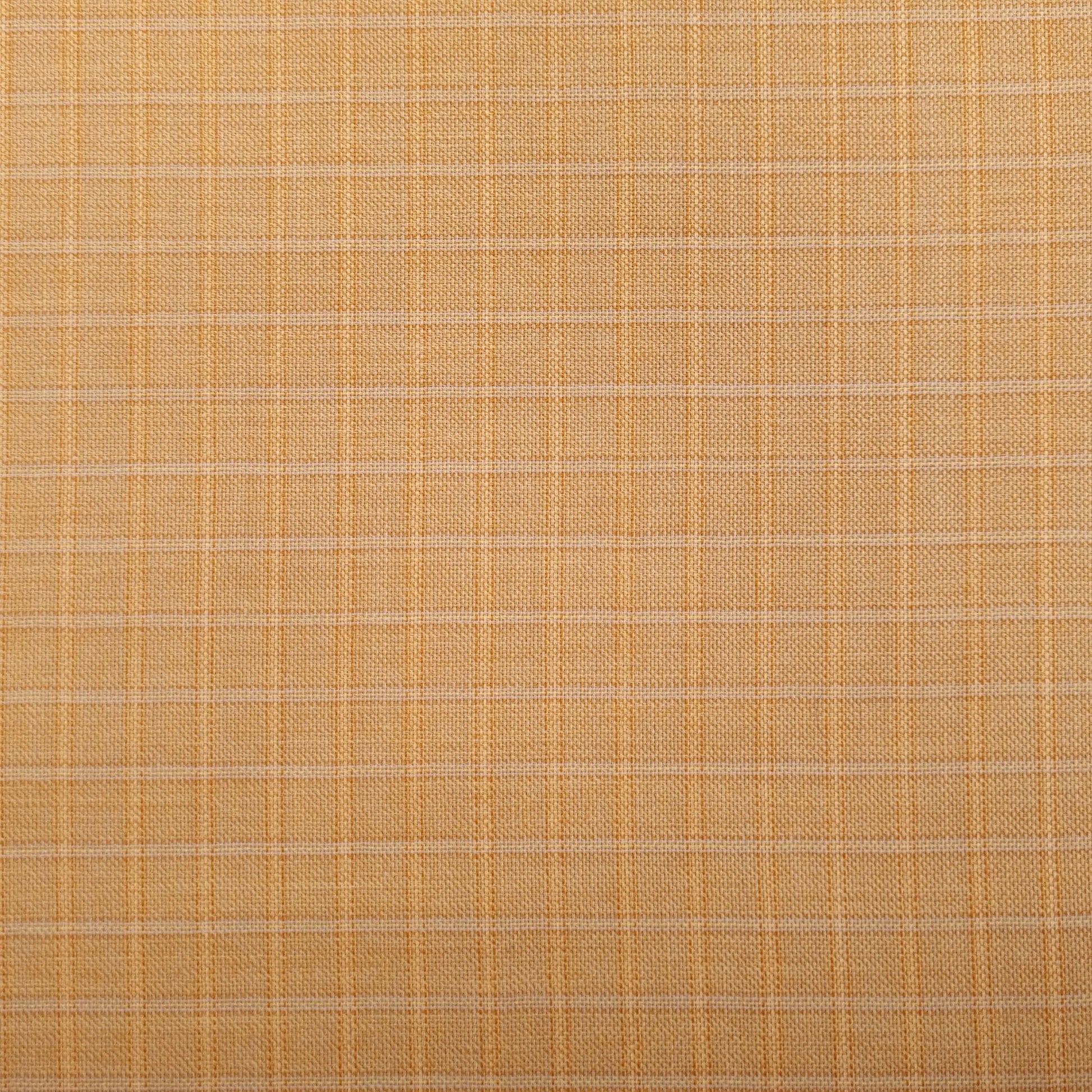 Leichter Schurwollstoff - beige kariert CSM-STOFFE