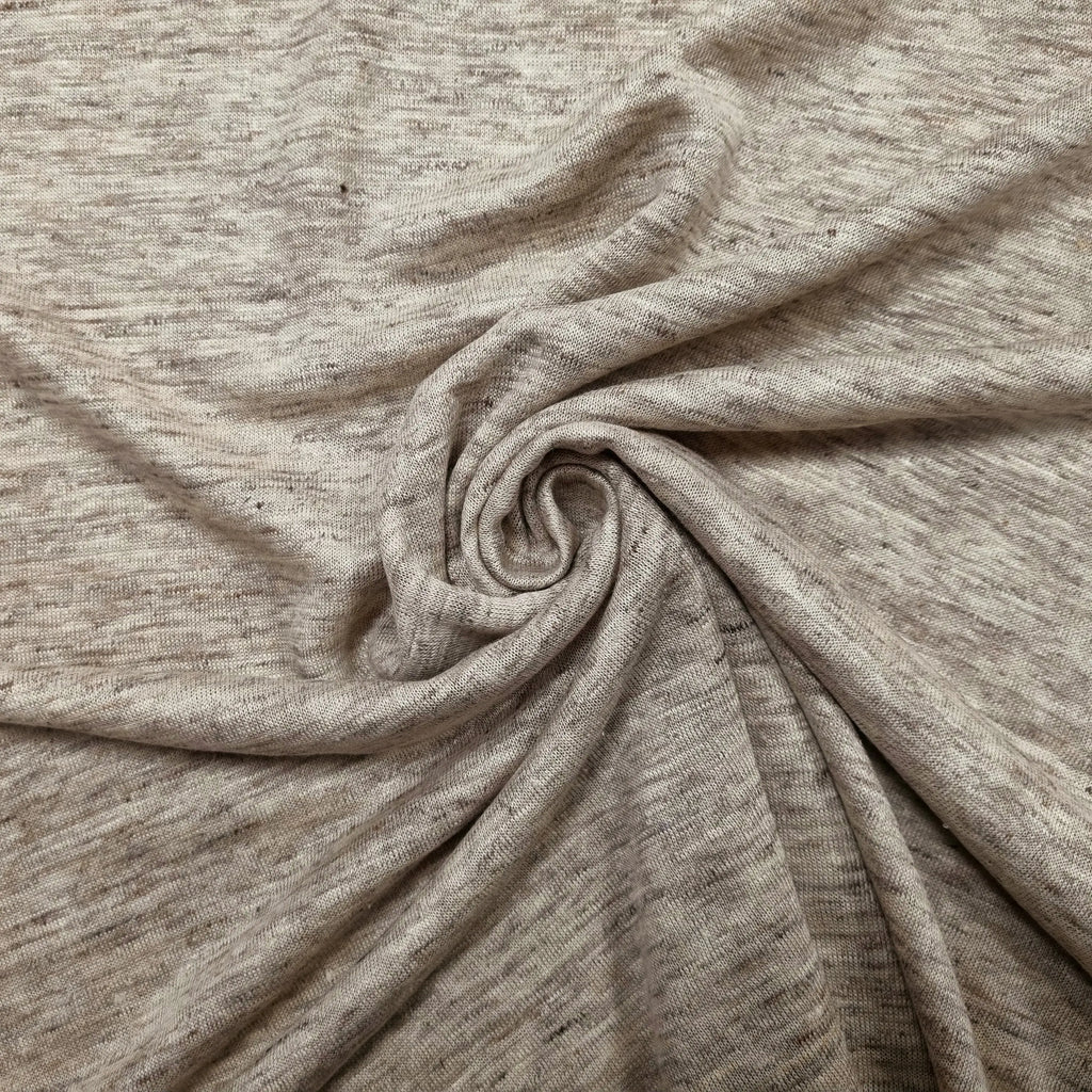 Leinen Stoff meliert, Strickstoff CSM-STOFFE