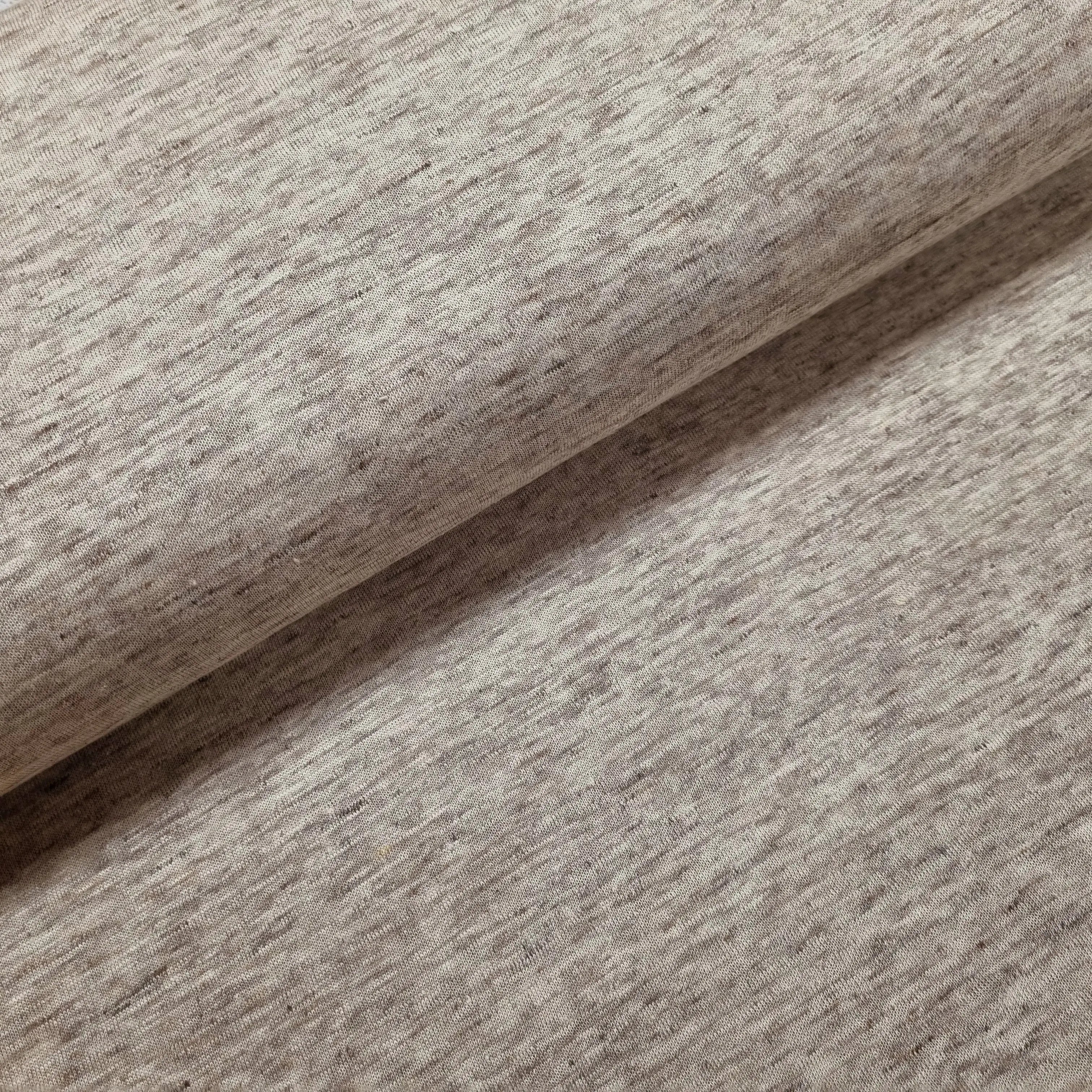 Leinen Stoff meliert, Strickstoff CSM-STOFFE