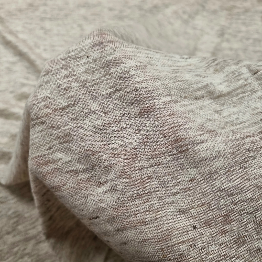 Leinen Stoff meliert, Strickstoff CSM-STOFFE