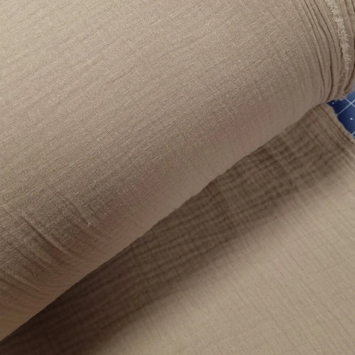 Musselin beige Double Gauze CSM-STOFFE