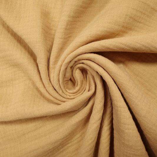 Musselin sandbeige Double Gauze CSM-STOFFE