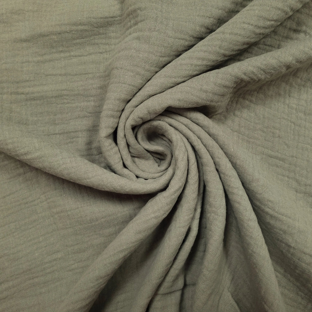 Musselin schilf grün Double Gauze CSM-STOFFE