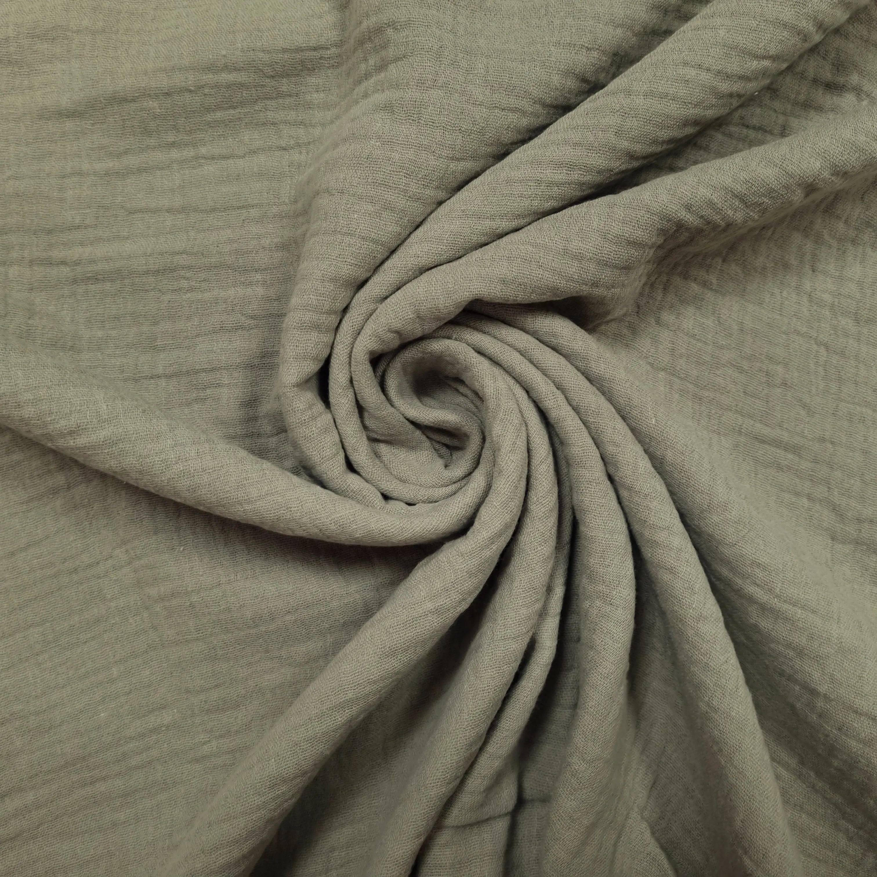 Musselin schilf grün Double Gauze CSM-STOFFE
