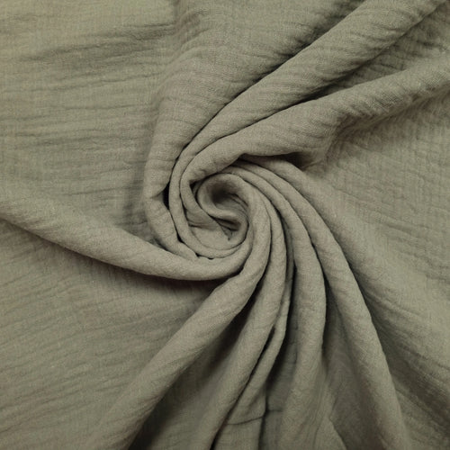 Musselin schilf grün Double Gauze CSM-STOFFE